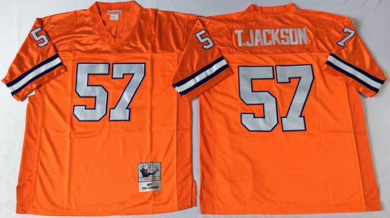 Broncos 57 Tom Jackson Orange M&N Throwback Jersey->nfl m&n throwback->NFL Jersey